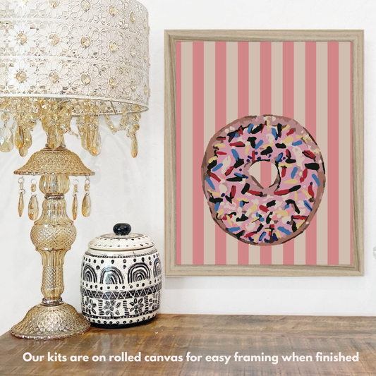 Pink Donut - Paint by Numbers Kit