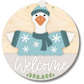 Unfinished Wood Welcome Goose Door Sign Kit | Wood Craft Cutouts | 1/4" Thick |