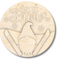 Unfinished Wood Let It Snow Gnome Door Sign Kit | Wood Craft Cutouts | 1/4" Thick |