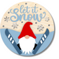 Unfinished Wood Let It Snow Gnome Door Sign Kit | Wood Craft Cutouts | 1/4" Thick |