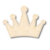 Unfinished Wood Etched Crown Shape | Paint By Line Crafts | up to 30" DIY