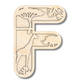 Unfinished Wood Layered Themed Letters | Jungle Animals | A-Z | 2 Piece | up to 24"