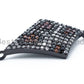 Diamond Shape Brown Dots Leopard Connector, CZ Pave Connector, Sku#E150