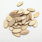 100pcs Elliptic Wooden Chips – DIY Crafts & Scrapbooking Embellishments