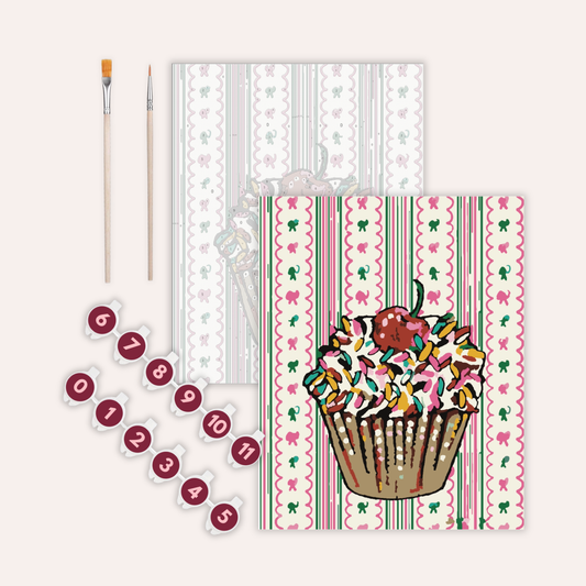 Cupcake - Paint by Numbers Kit