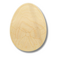 Unfinished Wood Etched Bow Easter Egg Shape | Paint By Line Crafts | up to 30" DIY