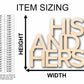 His and Hers Sign Unfinished Wood Cutout Home Decor DIY Wedding