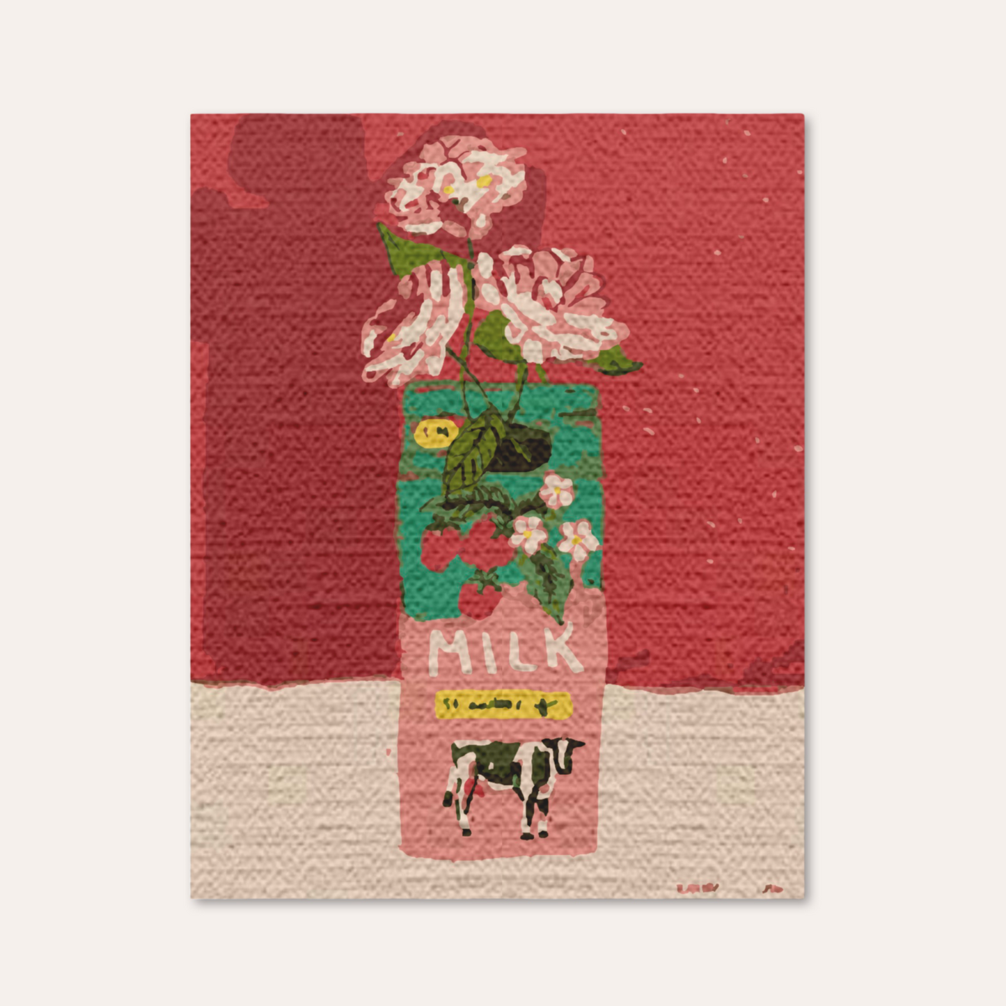 Strawberry Milk - Paint by Numbers Kit