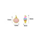 Colorful Enamel Shell Icecream Pendant charm, Sku#A509