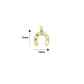 Colorful CZ Gold Silver U horseshoe Shape Pendant charm, Sku#A512