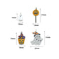 Halloween Boo Ghost Pumpkin Lollipop Candy Basket Charm Pendant, Halloween Sku#A519