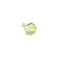White Blue Enamel  CZ Clam Shell Charm Pendant, Sku#A515