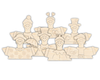 NEW Unfinished Wood Layered Holiday Geese Shelf Sitter | 8" Wide| 1/2" and 1/4" Wood | Wood Craft DIY