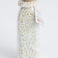 White Christmas Milk Bottle Bead Jar
