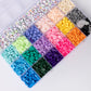 Bold Brights Polymer Heishi and Heart Letter Bead Box
