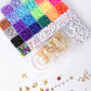 Multicolor Alphabets, Heishi, and Happy Faces Letter Bead, Charms, and findings Mega DIY Jewelry Kit