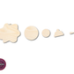 Unfinished Wood Melting Snowman with Beanie 5pc. Set | JGrondz | DIY Craft Cutout | 4" | 1/4" Thick