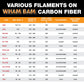 Flexi Plate with Carbon Fiber - Bambu Lab A1, X1, P1, P2S, X2D - 258 x 258