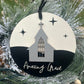 Unfinished Wood Church with Window Shape - Craft - up to 46"