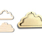 Unfinished Wood 2 Layer Cloud Shadowbox Shape | DIY Craft Cutout | up to 46" DIY