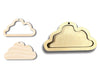 Unfinished Wood 2 Layer Cloud Shadowbox Shape | DIY Craft Cutout | up to 46" DIY