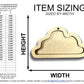Unfinished Wood 2 Layer Cloud Shadowbox Shape | DIY Craft Cutout | up to 46" DIY