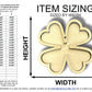 Unfinished Wood 2 Layer Four Leaf Clover Shadowbox Shape | DIY Craft Cutout | up to 46" DIY