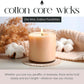 Cotton Core Wicks, 6" Length, Pack of 100