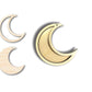 Unfinished Wood 2 Layer Crescent Moon Shadowbox Shape | DIY Craft Cutout | up to 46" DIY