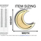 Unfinished Wood 2 Layer Crescent Moon Shadowbox Shape | DIY Craft Cutout | up to 46" DIY