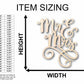 Mr. & Mrs. Sign Unfinished Wood Cutout Home Decor DIY Wedding