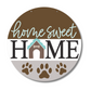 Unfinished Wood Dog Home Sweet Home Door Sign Kit | Wood Craft Cutouts | 1/4" Thick |