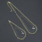 Diamond Shape Link Chain Necklace Bracelet, Charm bar necklace bracelet, sku#EF790