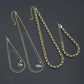 Rolo Link Chain Necklace Bracelet, Charm bar necklace bracelet, sku#EF793