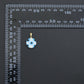 Blue White Evil Eye Ceramic Coin Pendant charm, Sku#EF820