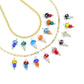 Colorful  Ceramic Mushroom charm For Necklace Bracelet Jewelry Making Supply, Sku#EF821