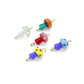 Colorful  Ceramic Mushroom charm For Necklace Bracelet Jewelry Making Supply, Sku#EF821