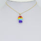 Colorful Enamel  Rainbow Fish Pendant For Necklace Bracelet Jewelry Making Supply, Fish Charm, Sku#EF825