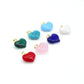Crystal Stone Heart Pedant For Necklace Bracelet Jewelry Making Supply, Stone Heart Charm, Sku#EF829