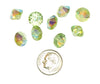 Vintage Swarovski Crystal Beads - Article 5307 - 10mm - Chrysolite AB