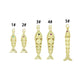3D Vintage Style Movable Wiggling Fish charm, Sku#FH248