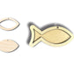 Unfinished Wood 2 Layer Fish Shadowbox Shape | DIY Craft Cutout | up to 46" DIY