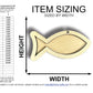 Unfinished Wood 2 Layer Fish Shadowbox Shape | DIY Craft Cutout | up to 46" DIY
