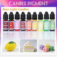 Natural Liquid Candle Pigment Set 24 Rich Colors Dye Colorant