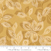 Gold Arabesque Palm Honey Cotton 44"/45" Fabric Per Yard