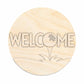 Unfinished Wood Golf Welcome Door Sign Kit | Wood Craft Cutouts | 1/4" Thick |