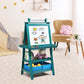 3 in 1 Double-Sided Storage Art Easel-Brown