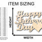 Happy Father's Day Unfinished Wood Cutout DIY handmade Craft