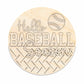 Unfinished Wood Hello Baseball Season Door Sign Kit | Wood Craft Cutouts | 1/4" Thick |