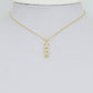 Clear CZ Gold Hope Word Pendant charm for Necklace Bracelet Jewelry Making Supply, Sku#LX928